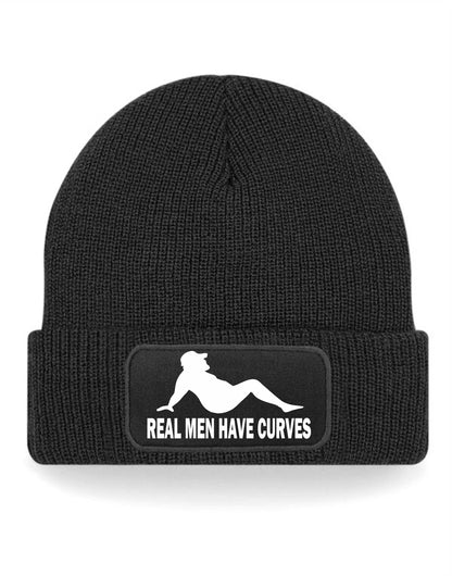 Real Men Have Curves Beanie Hat Funny Birthday Gift For Men