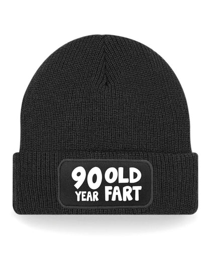 90 Year Old Fart Beanie Hat 90th Birthday Gift For Men & Ladies