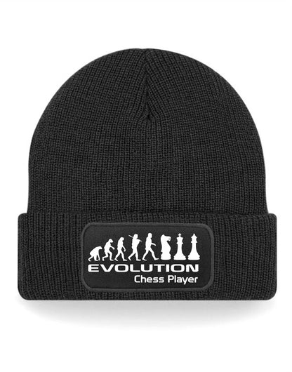 Evolution Of Chess Player Beanie Hat Hobby Birthday Gift For Men & Ladies