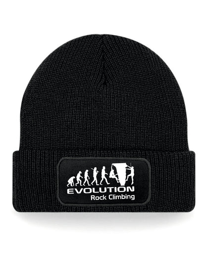 Evolution Of Rock Climbing Beanie Birthday Gift Great For Men & Women