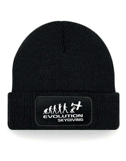 Evolution Of Sky Diving Beanie Birthday Gift Great For Men & Women