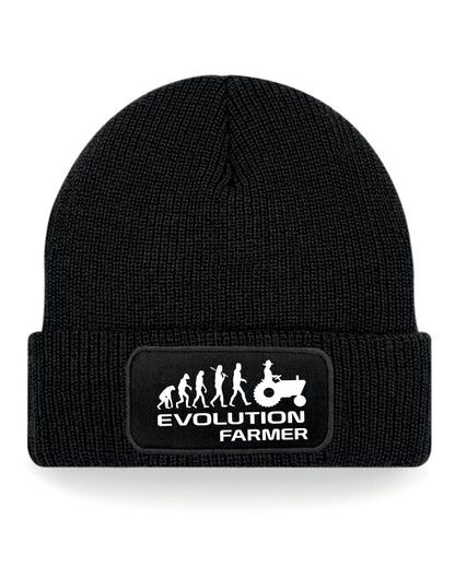 Evolution Of Farmer Beanie Birthday Gift Great For Men & Women