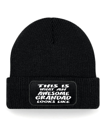 This Is What Awesome Grandad Looks Like Beanie Birthday Gift Great For Men