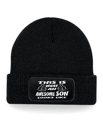 This Is What Awesome Son Looks Like Beanie Birthday Gift Great For Men