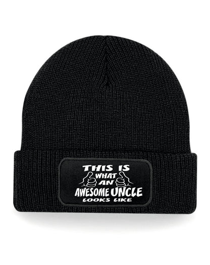 This Is What Awesome Uncle Looks Like Beanie Birthday Gift Great For Men