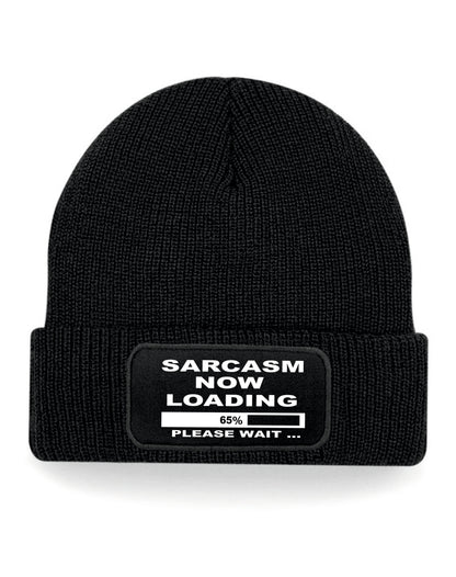 Sarcasm Loading Beanie Slogan Funny Birthday Gift Great For Men & Women