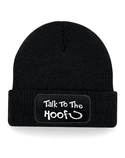 Talk To The Hoof Beanie Hat Horse Riding Gift Great For Men & Women
