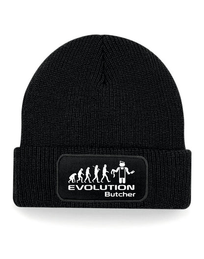 Evolution Of A Butcher Beanie Hat Birthday Gift Great For Men & Ladies