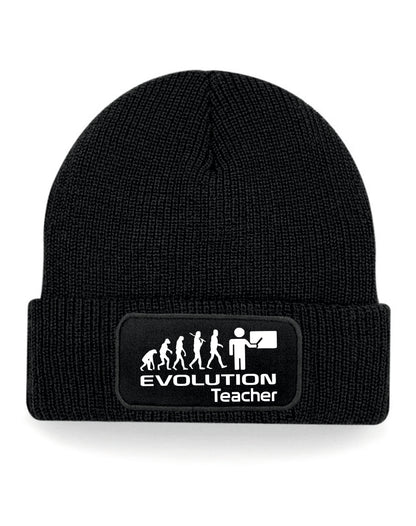 Evolution Of A Teacher Beanie Hat Birthday Gift Great For Men & Ladies
