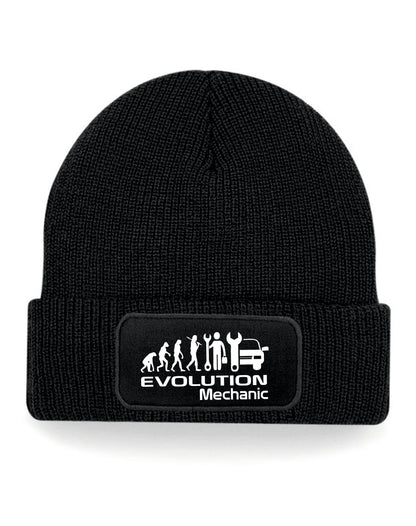 Evolution Of A Mechanic Beanie Hat Birthday Gift Great For Men & Ladies