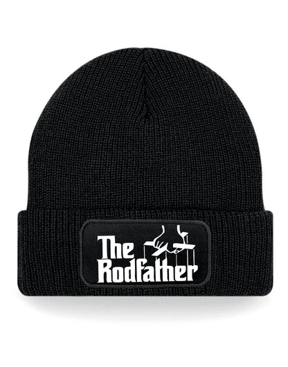 The Rodfather Beanie Hat Birthday Gift For Anglers For Men & Ladies