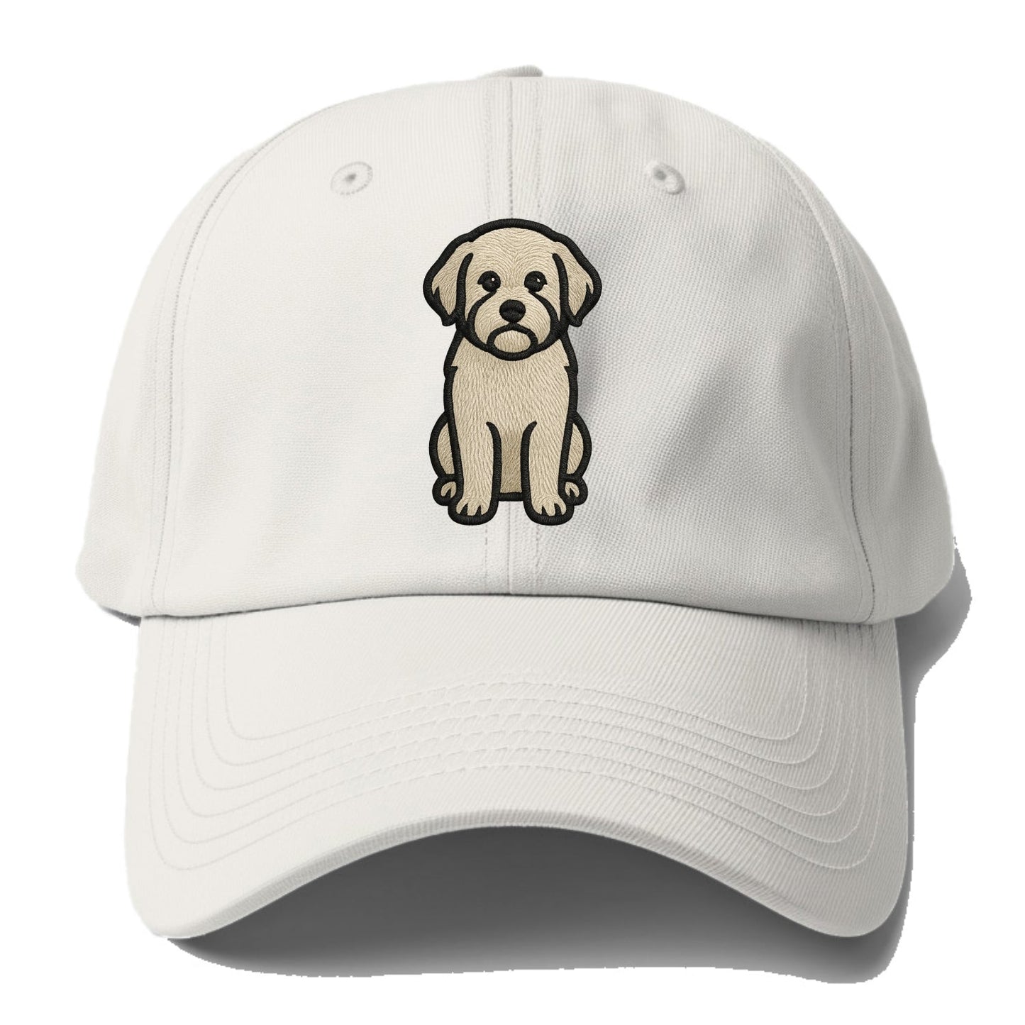 Havanese - Cream colored sitting pose - Baseball Cap