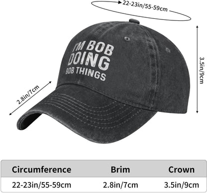 Personalized Im Bob Doing Bob Things Cap