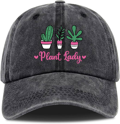 Plant Lady Vintage Washed Baseball Cap