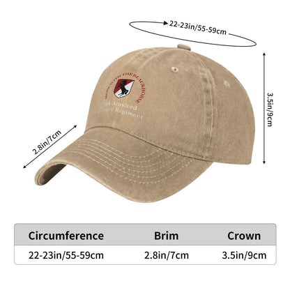 11th Armored Cavalry Regiment Printed unisex baseball cap adjustable cap outdoor sunshade trucker hat