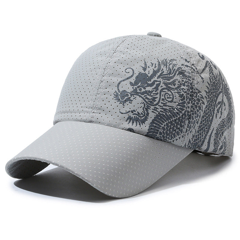 Stylish Dragon Print Baseball Cap for Men Baseball Cap