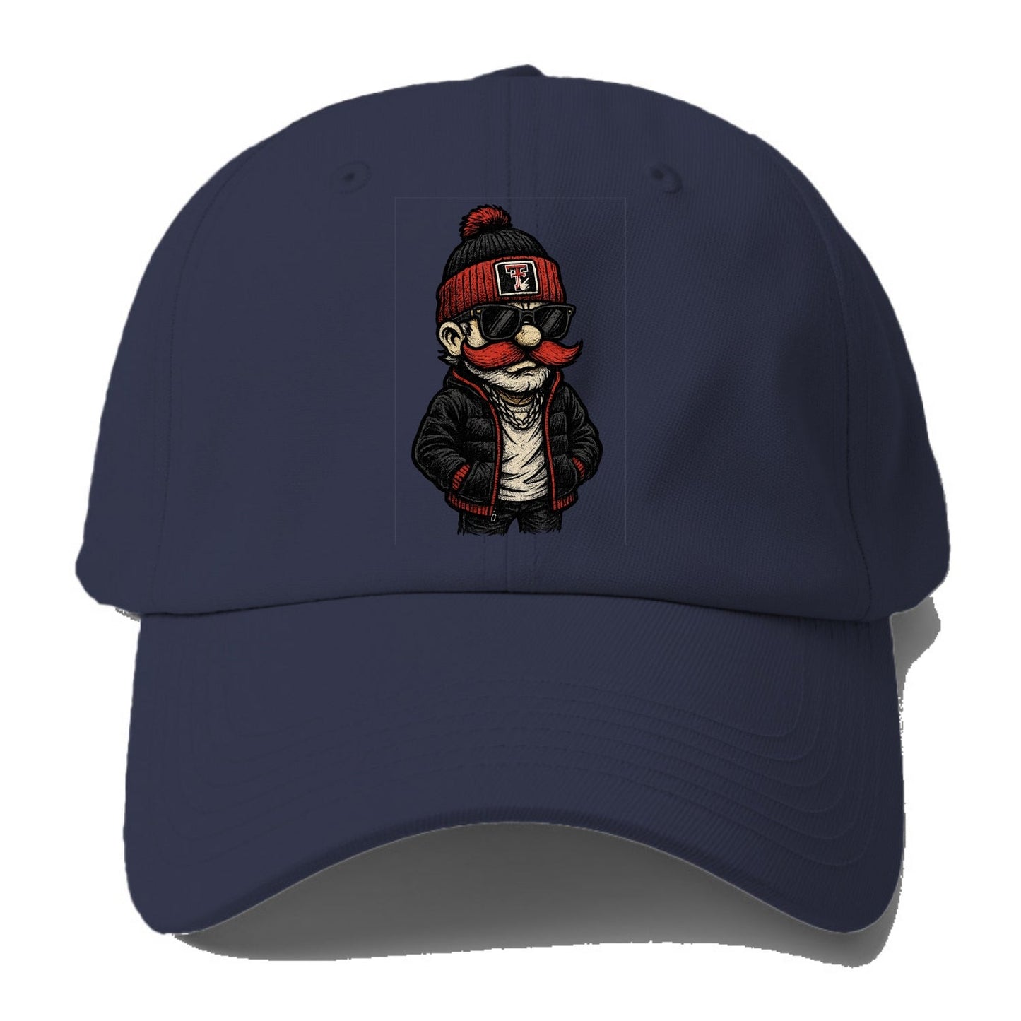 Lubbock Raider wearing Texas Tech beanie with guns up patch - Baseball Cap