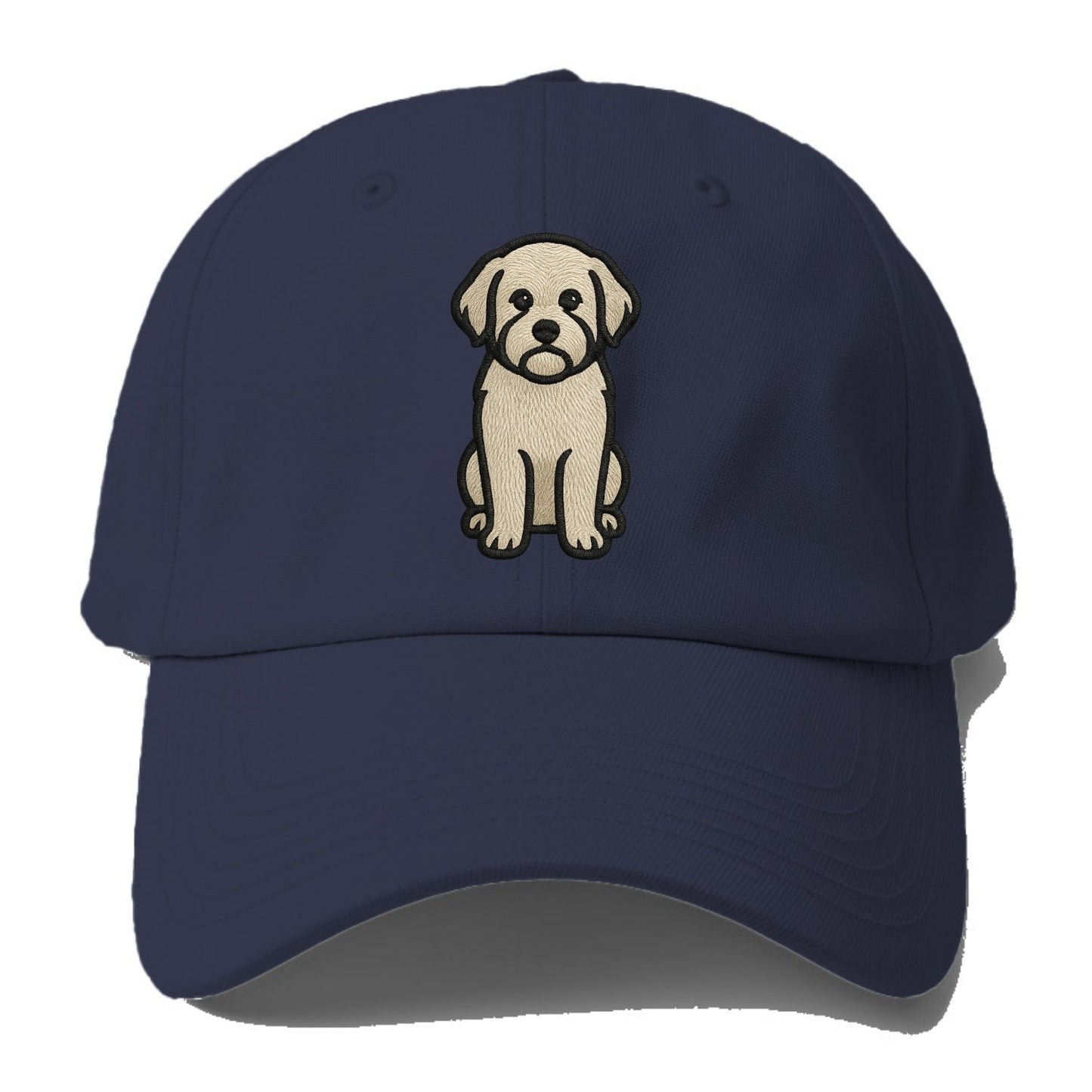 Havanese - Cream colored sitting pose - Baseball Cap