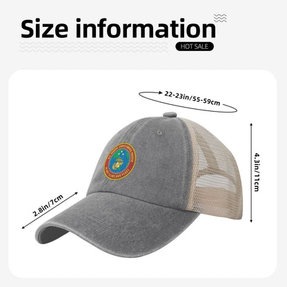 Seal Of U.S. Marine Corps Forces Pacific Printed unisex baseball cap adjustable grid baseball cap veteran gift