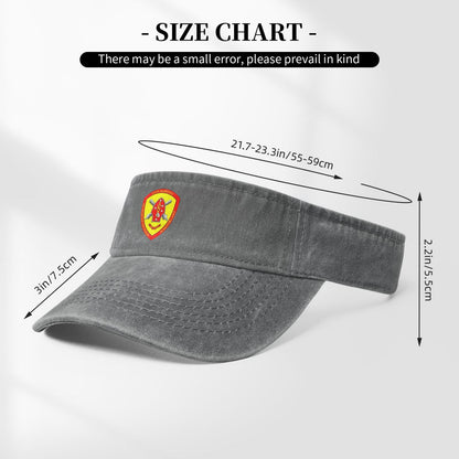 10th Marine Regiment Seal Printing adjustable Empty Top Baseball Sun Cap unisex outdoor sport hat veterans gift