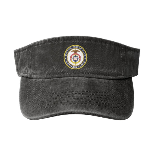 Seal Of The United States Navy Chaplain Corps Printing adjustable Empty Top Baseball Sun Cap unisex outdoor sport hat veterans gift