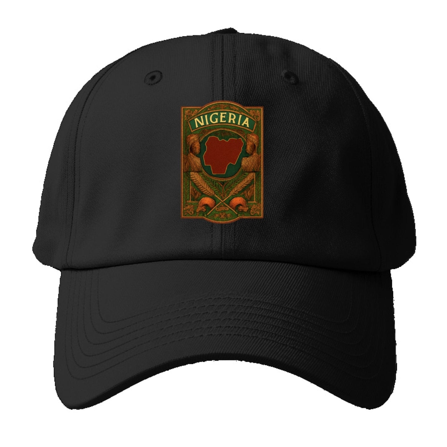 Nigeria Map Baseball Cap