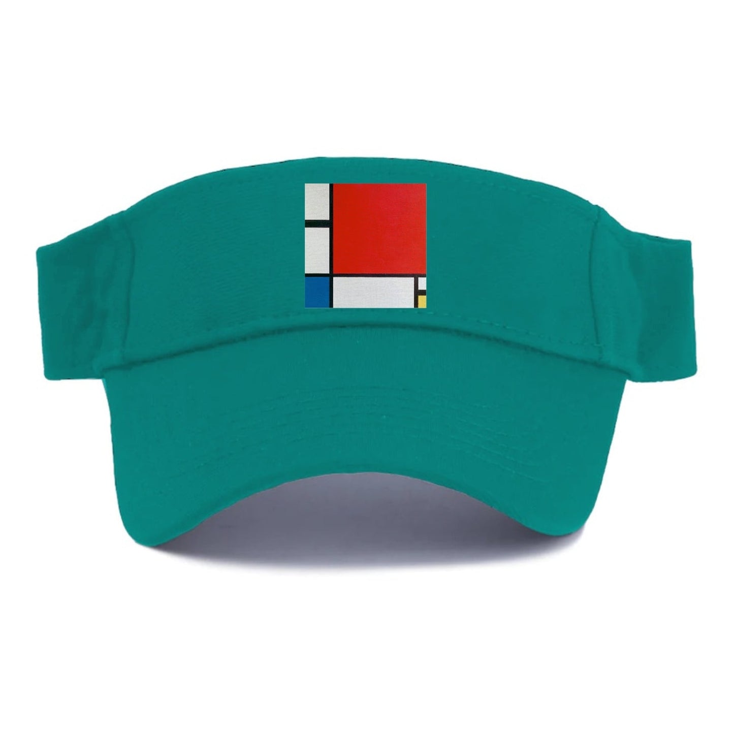 Composition With Red Blue And Yellow Visor