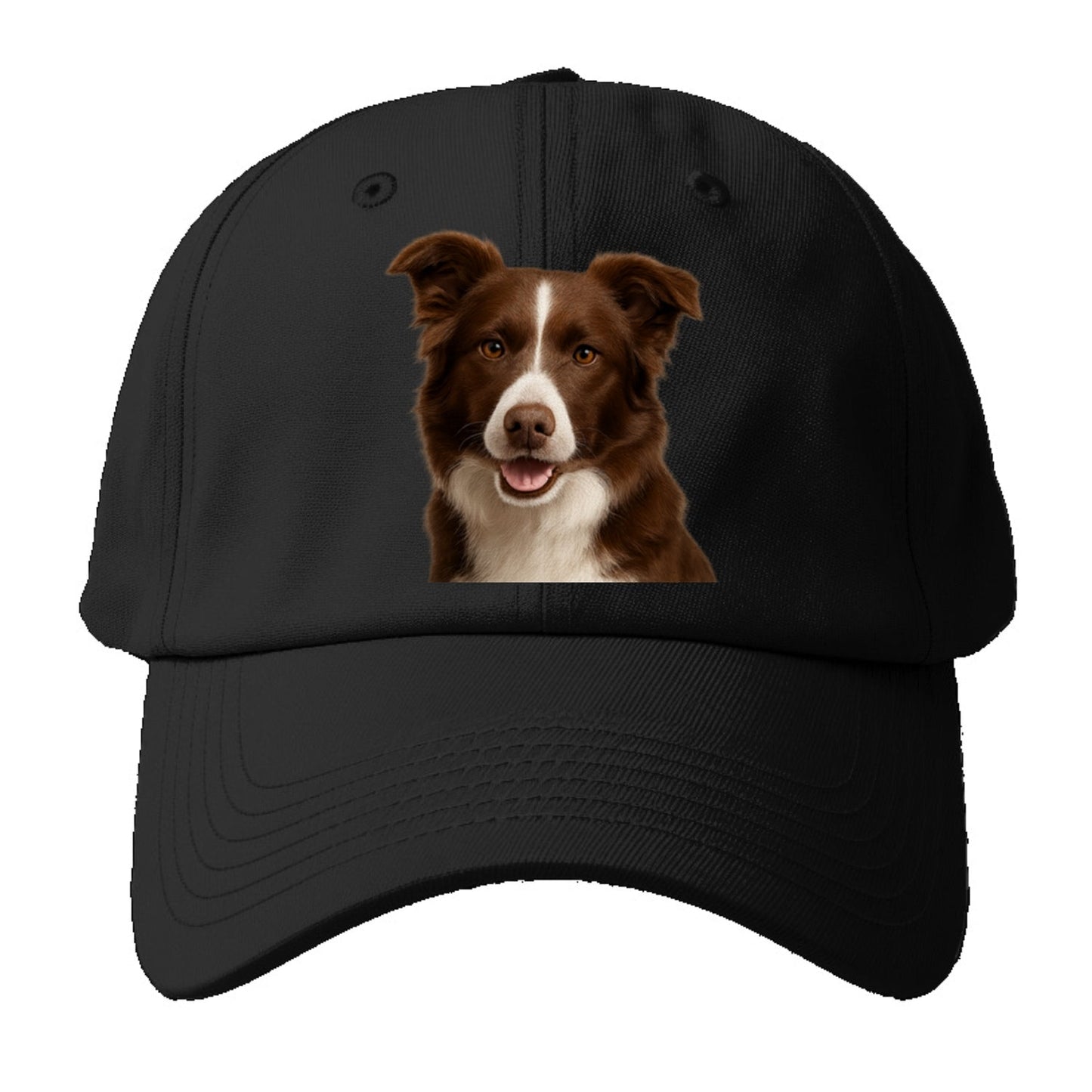 Chocolate Border Collie: Sweet & Smart Devotion Baseball Cap