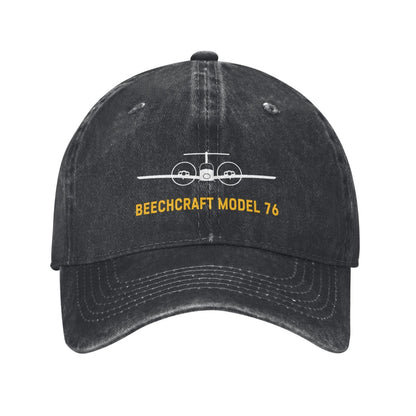 Beechcraft Model 76 Printing unisex baseball cap adjustable hats Outdoor leisure hat veteran gift