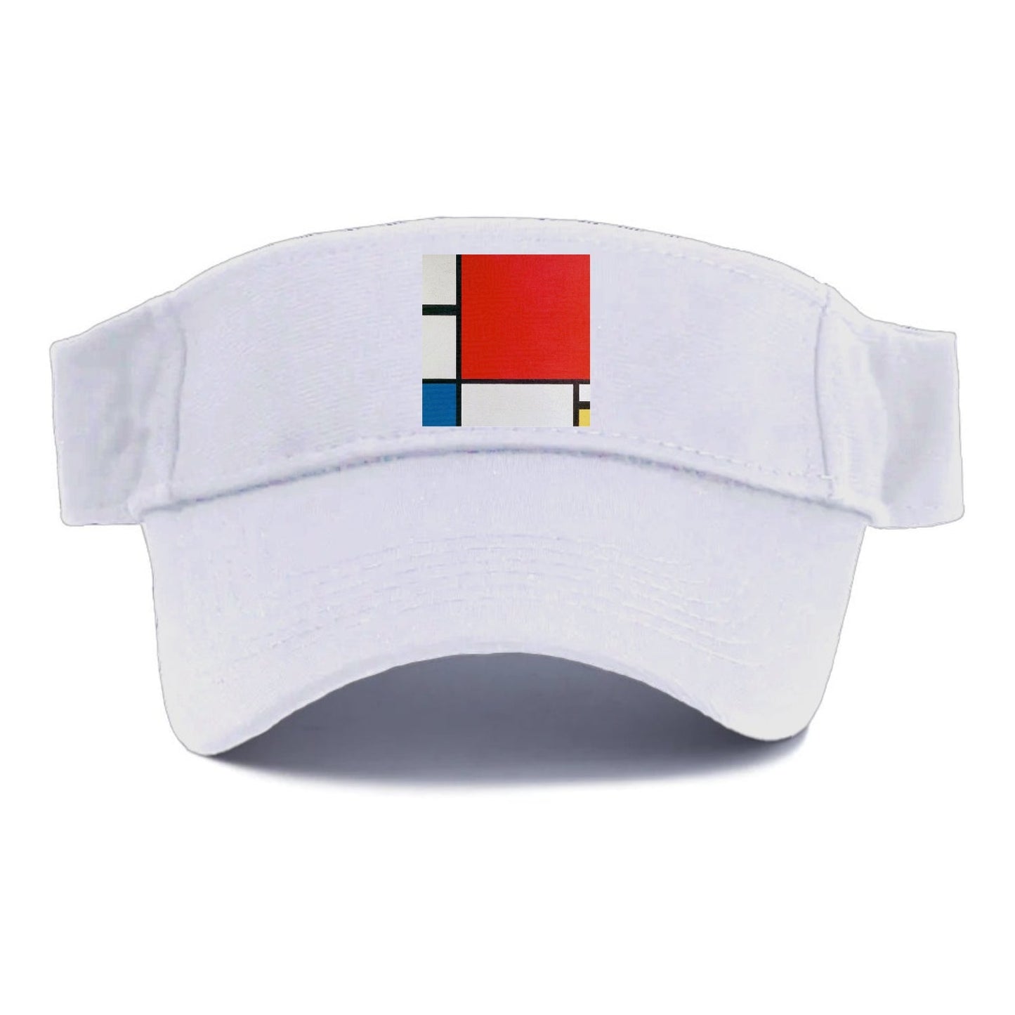 Composition With Red Blue And Yellow Visor