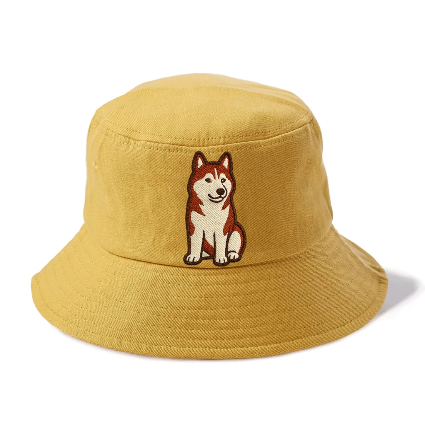 Siberian Husky Red White Loyal Spirit Bucket Hat