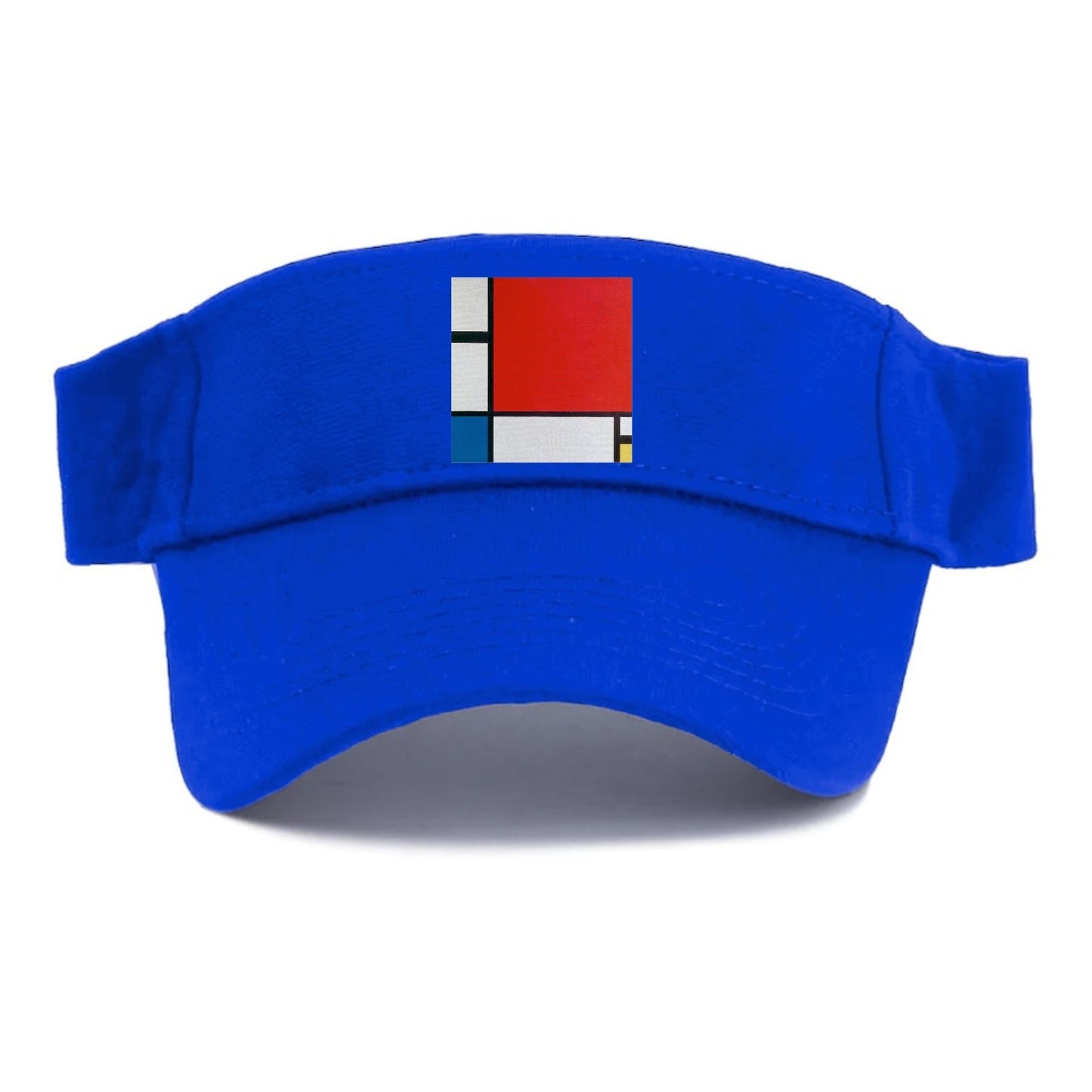 Composition With Red Blue And Yellow Visor