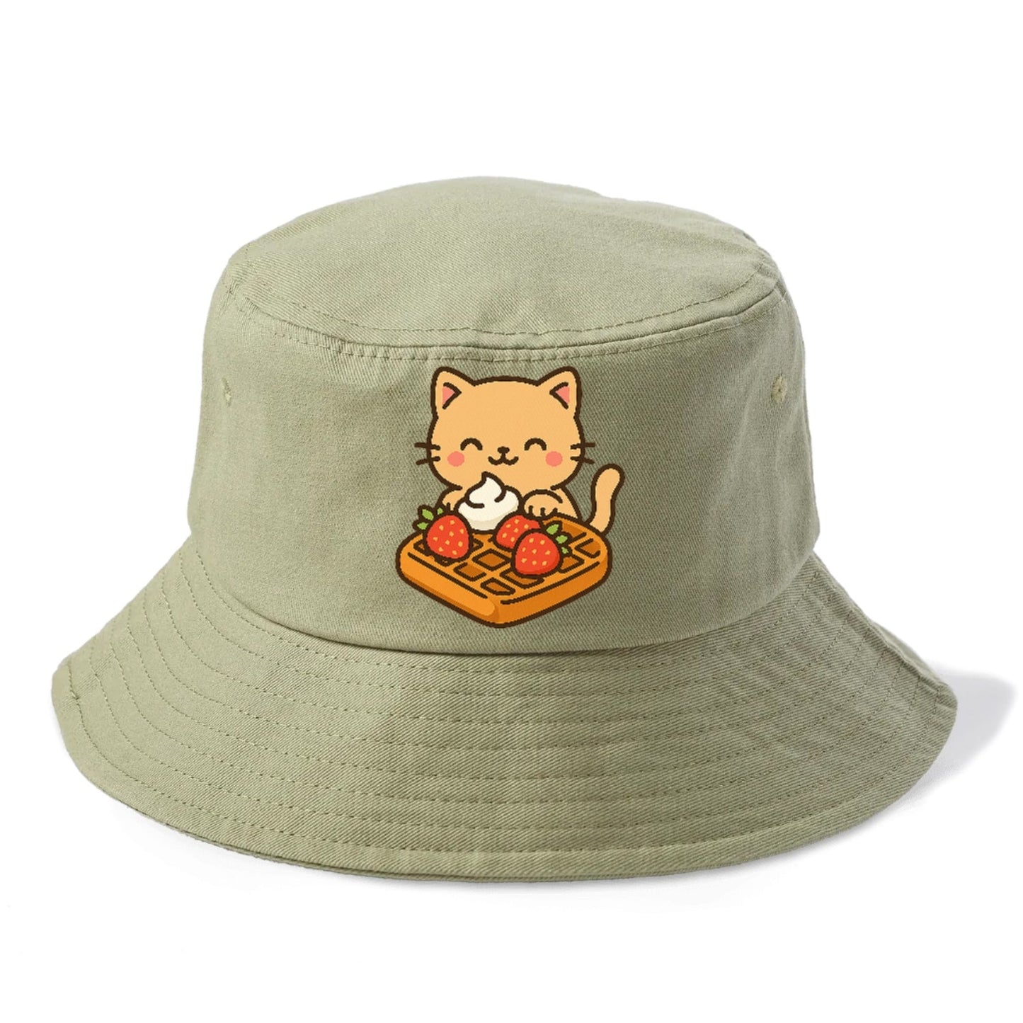 Belgian Waffle Cat Sweet Charm Bucket Hat
