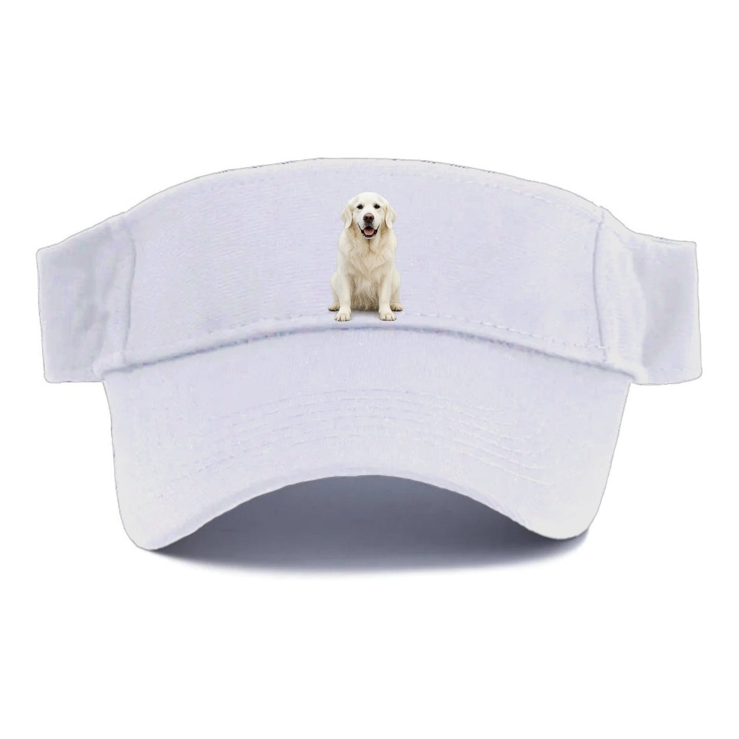 White English Cream Golden Regal Charm Visor