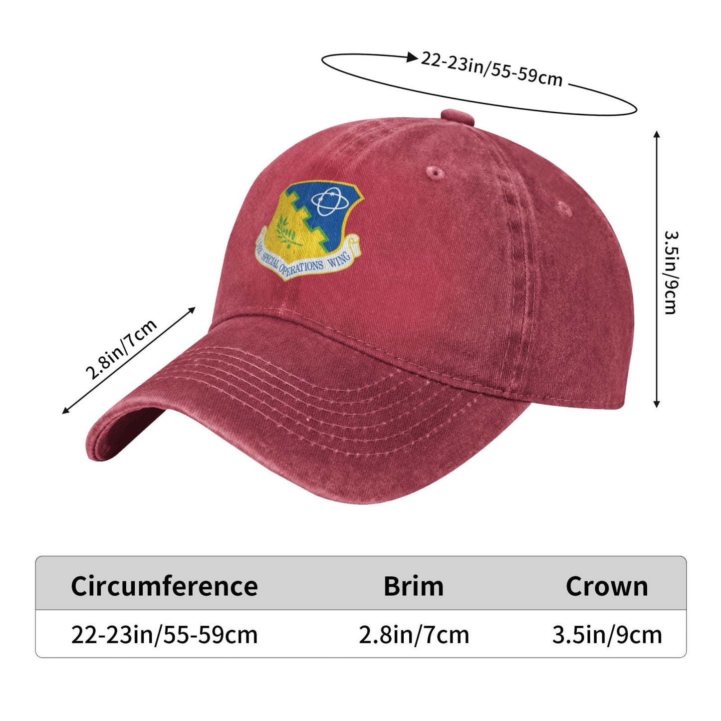193d Special Operations Wing Printed unisex baseball cap adjustable cap veteran gift