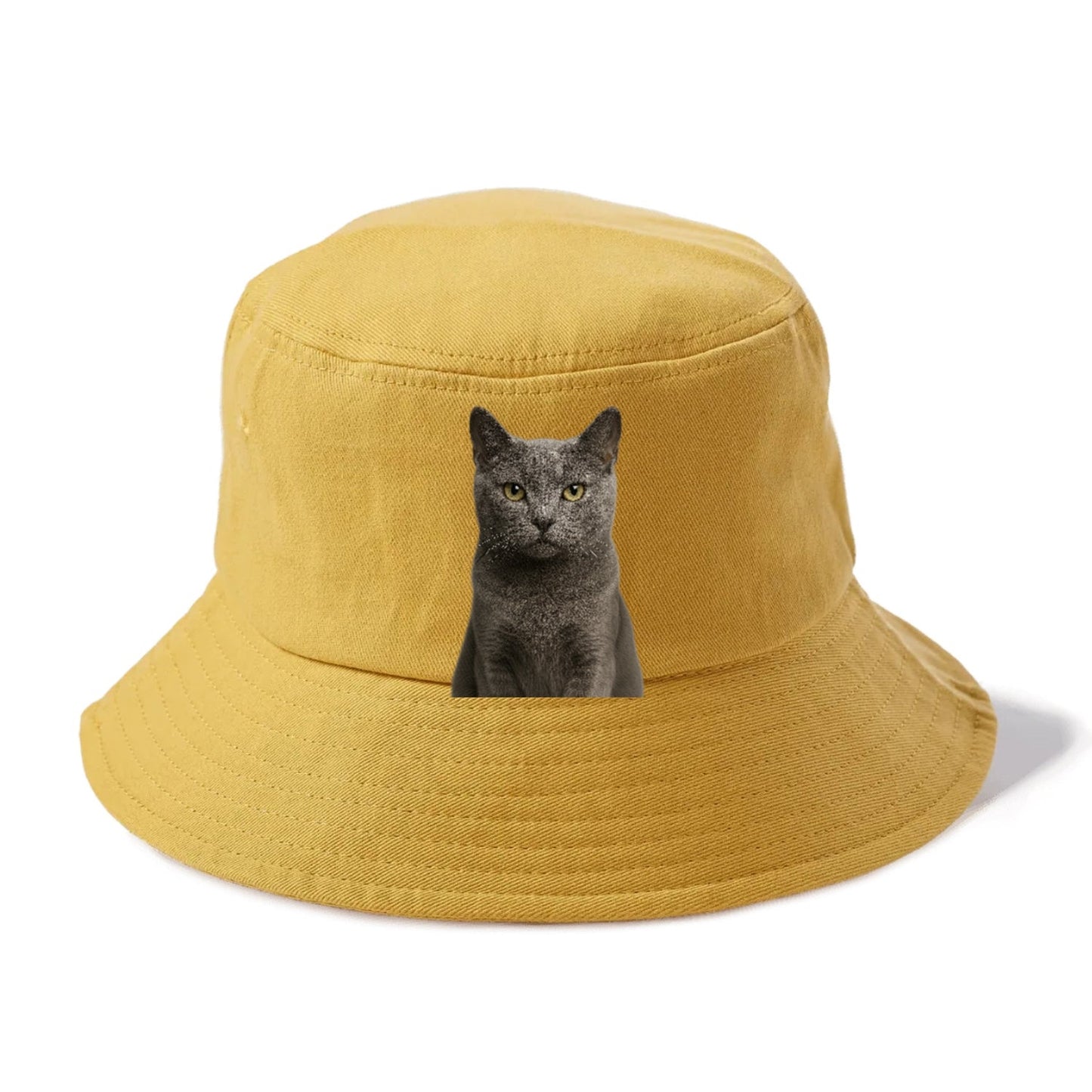 Gray Cat Mysterious Charm Bucket Hat
