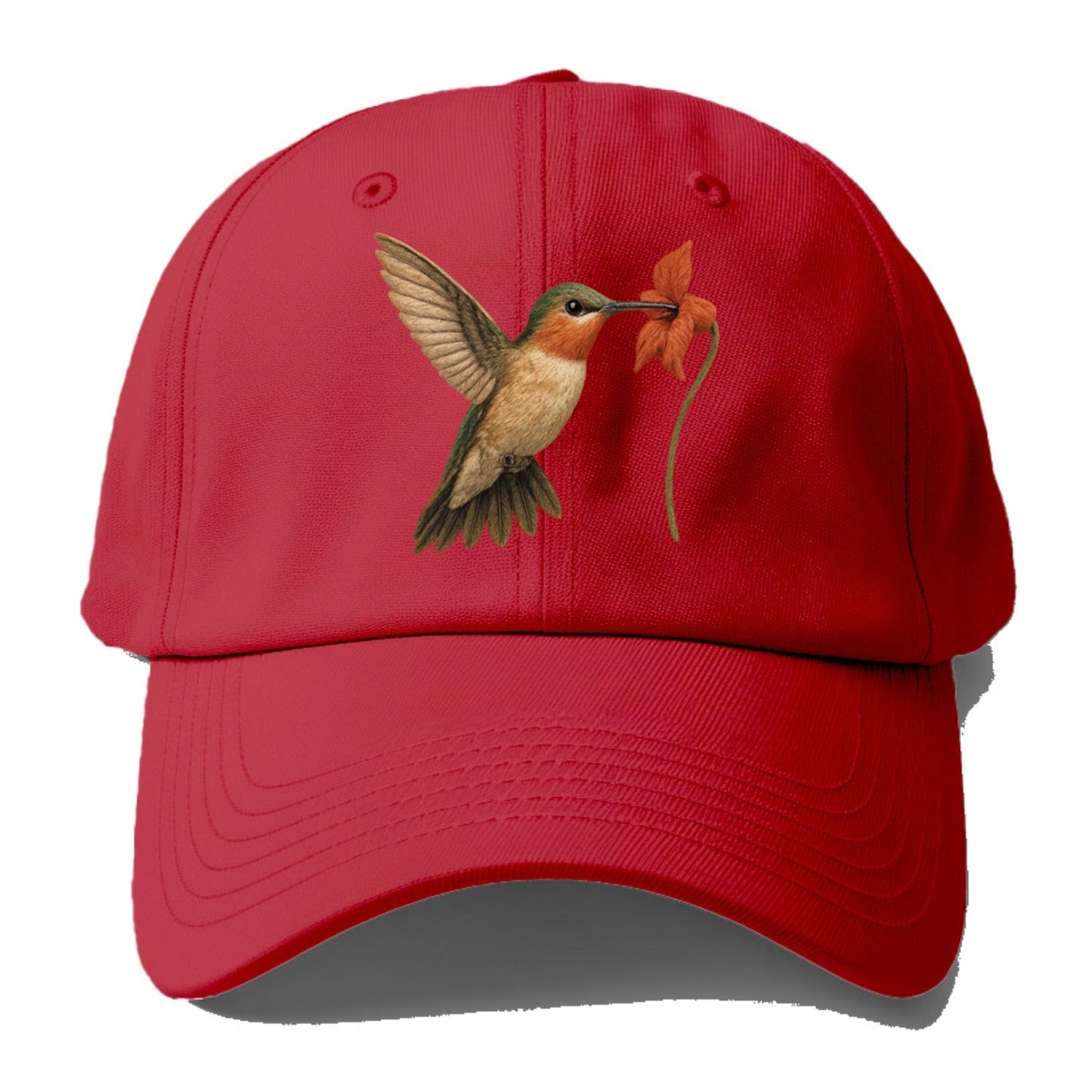 Hummingbird's Delicate Dance Baseball Cap