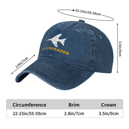 RF-8 Crusader Printing unisex baseball cap adjustable hats Outdoor leisure hat veteran gift