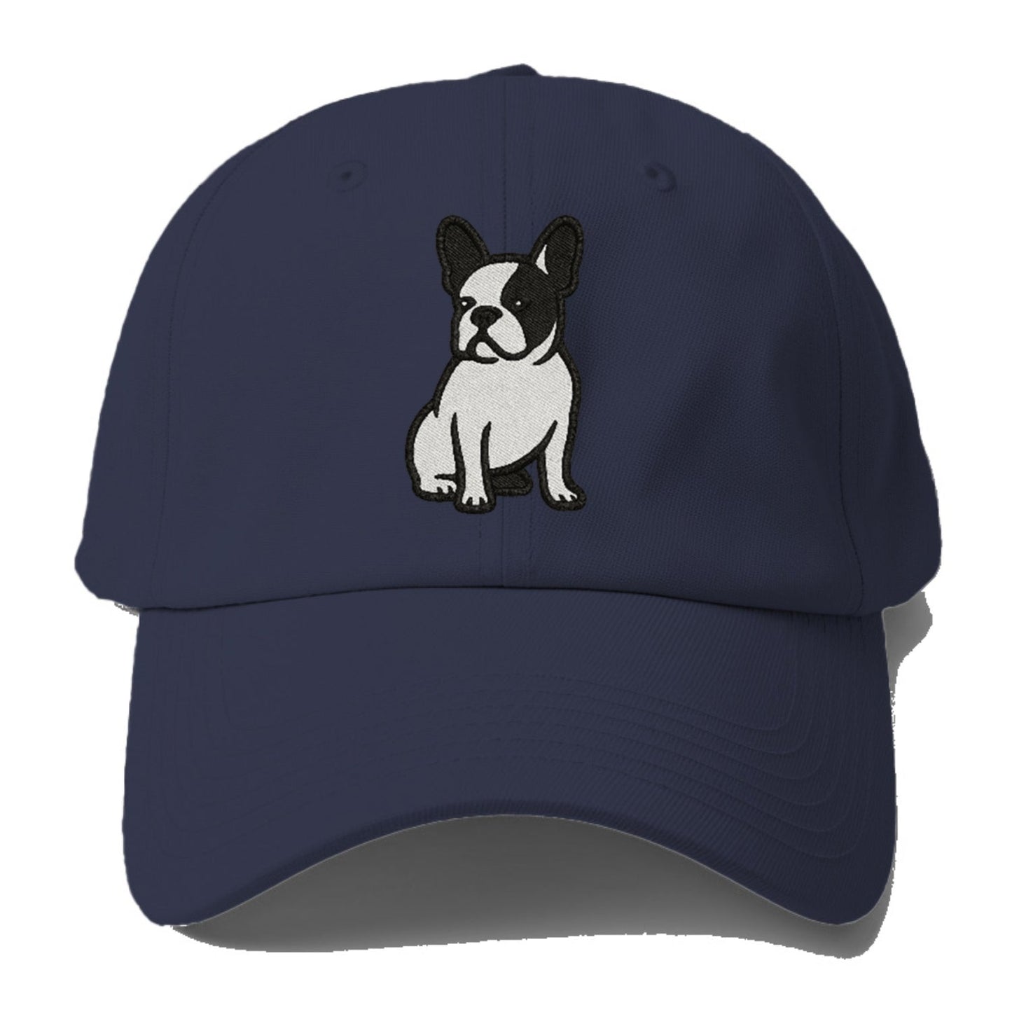 French Bulldog Black White Charming Pose Baseball Cap
