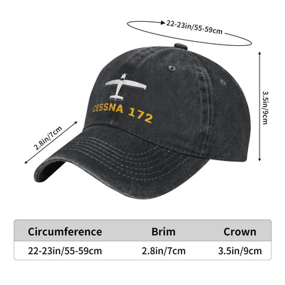 Cessna 172 Printing unisex baseball cap adjustable hats Outdoor leisure hat veteran gift