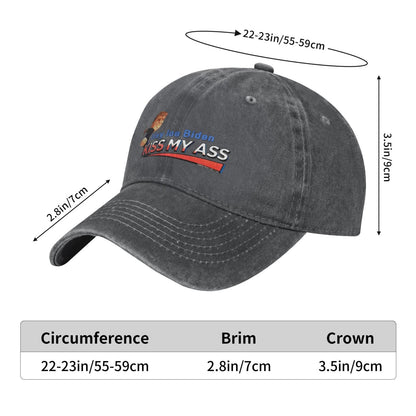 Hey Joe Biden Kiss My Ass Printing unisex baseball cap adjustable hats veteran gift