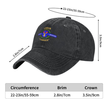 196th Infantry Brigade Printed unisex baseball cap adjustable cap outdoor sunshade trucker hat