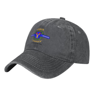 196th Infantry Brigade Printed unisex baseball cap adjustable cap outdoor sunshade trucker hat