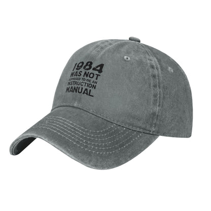 1984 Was Not Supposed To Be An Instruction Manual Printing unisex baseball cap adjustable hats Outdoor leisure hat trucker cap