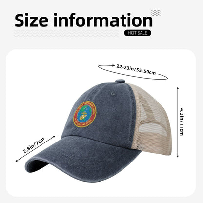 Seal Of U.S. Marine Corps Forces Pacific Printed unisex baseball cap adjustable grid baseball cap veteran gift