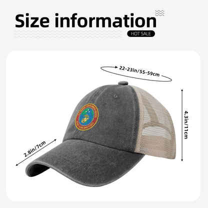 Seal Of U.S. Marine Corps Forces Pacific Printed unisex baseball cap adjustable grid baseball cap veteran gift