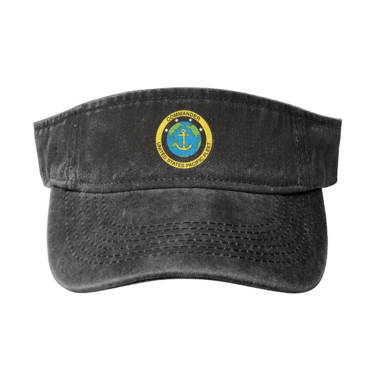 U.S. Pacific Fleet Printing adjustable Empty Top Baseball Sun Cap unisex outdoor sport hat veterans gift
